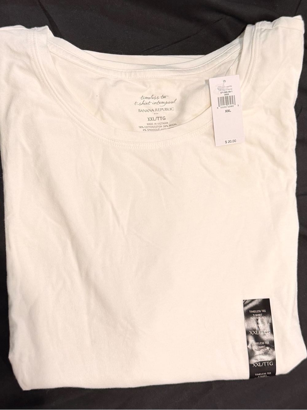 Banana Republic White Crewneck Tee